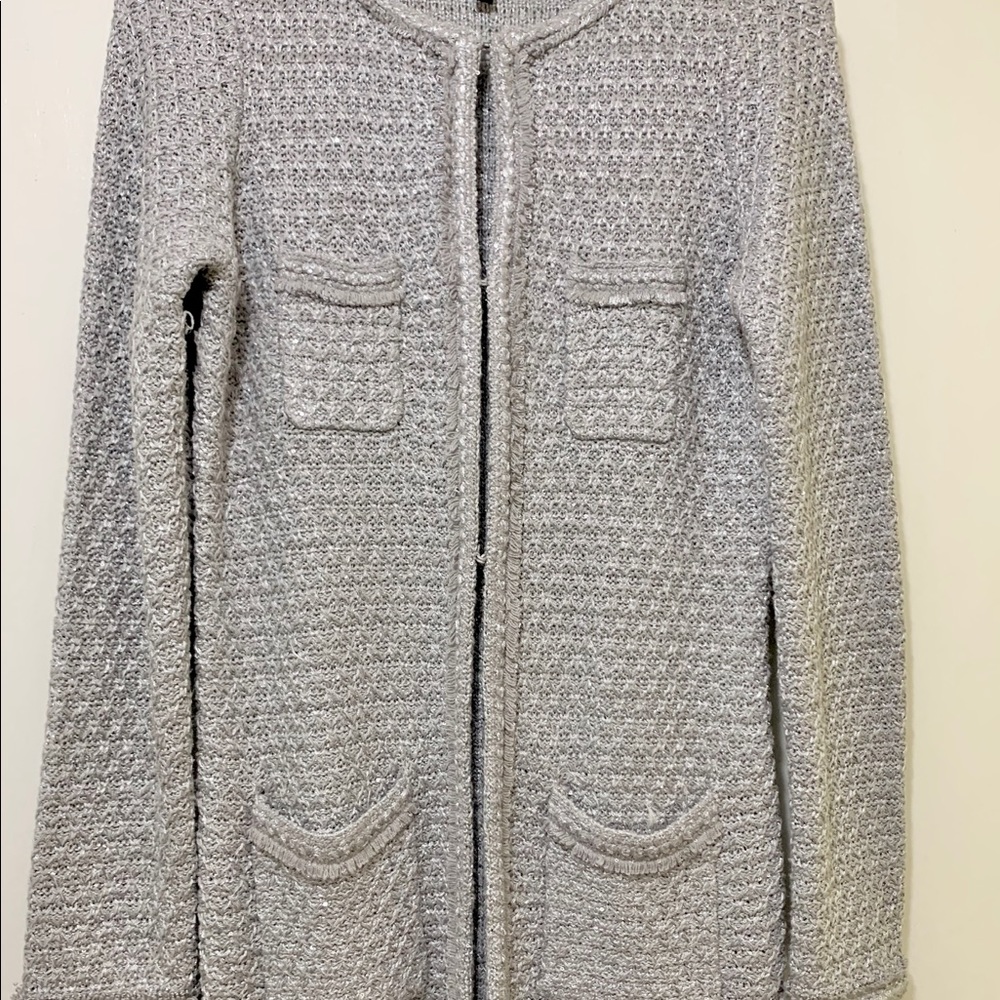 WHBM Grey cardigan